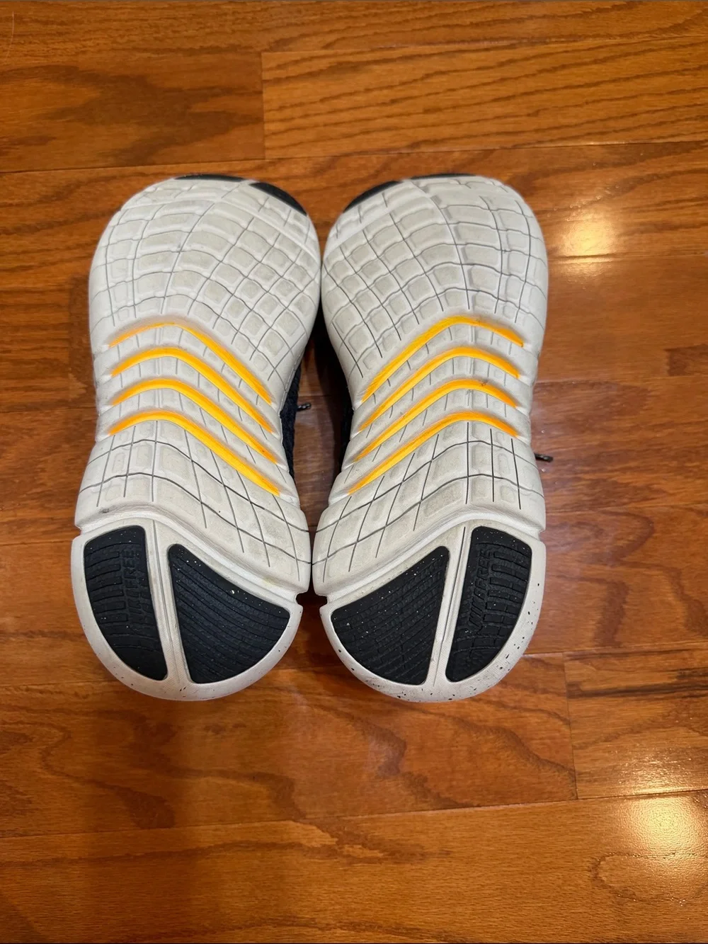 Nike Black and Blue Knit Running Sneakers
